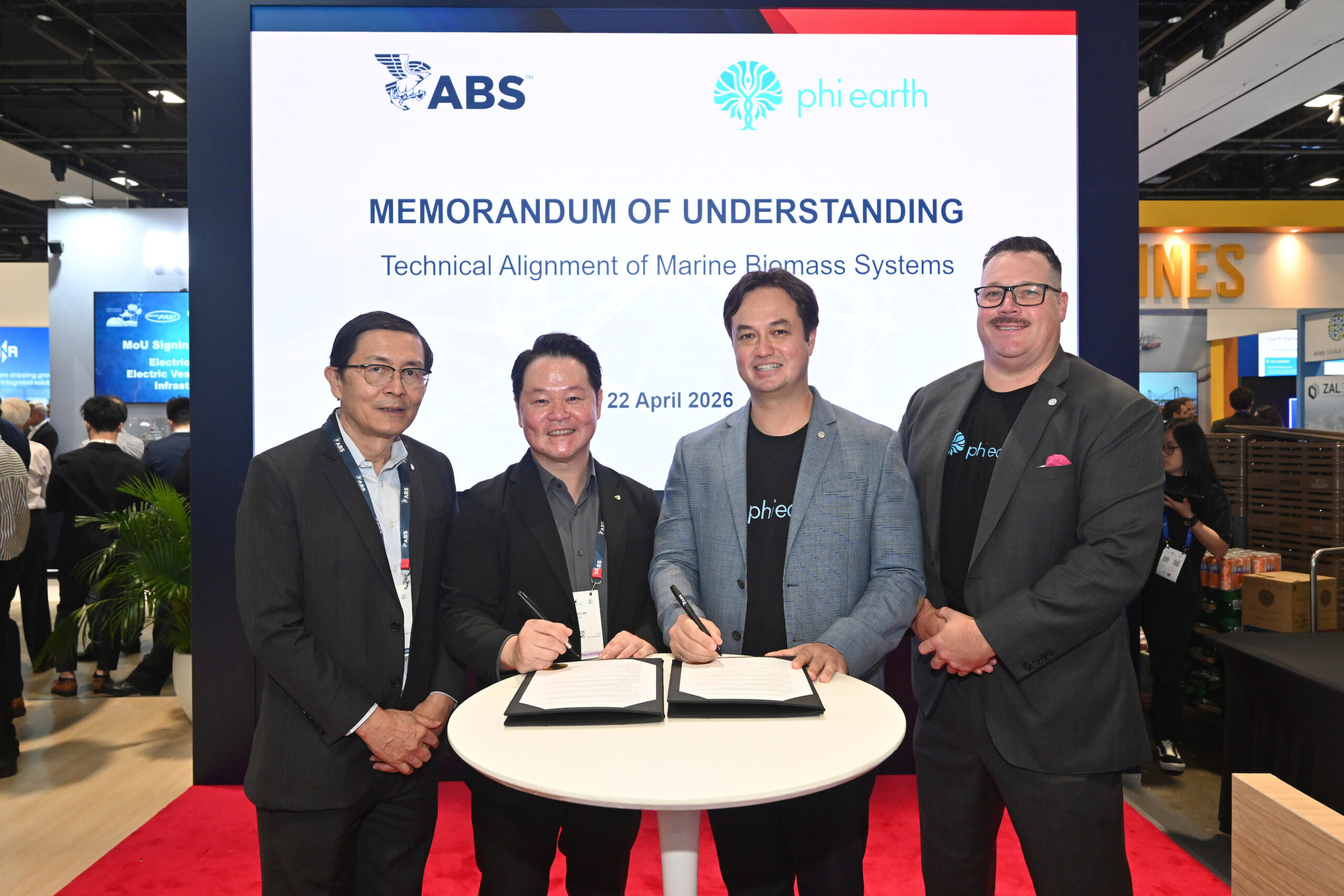 Phi Earth and ABS MOU signing